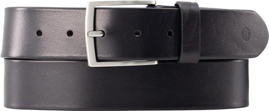 Lindenmann Herren Gürtel schwarz Glattleder