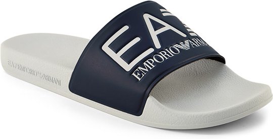 EA7 Herren Pantoletten blau Gummi