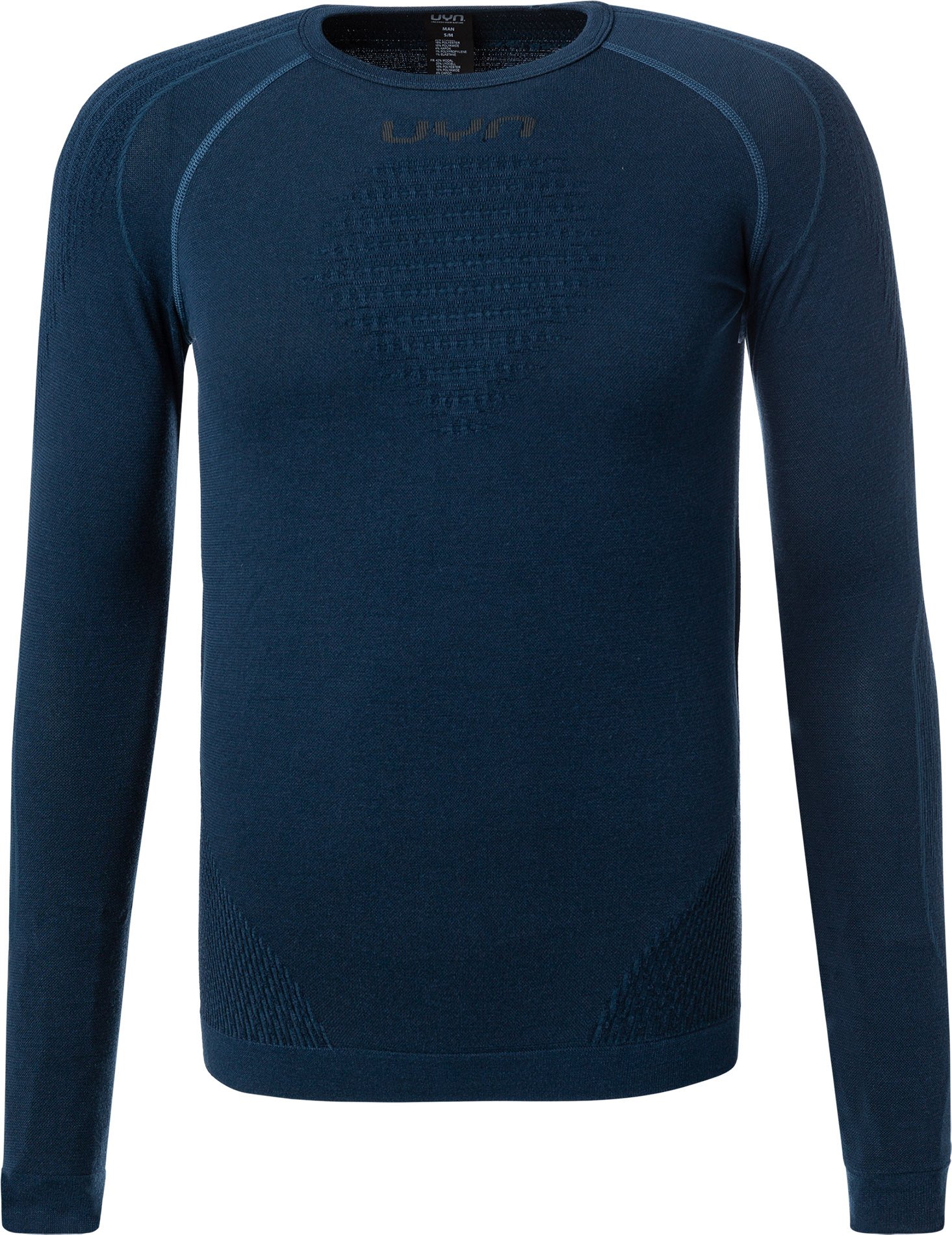 UYN Herren Funktionsshirt blau Mikrofaser/Funktion unifarben