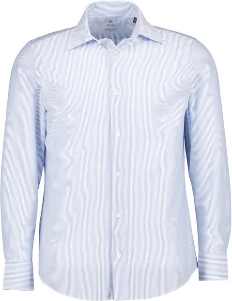 BOGGI MILANO Herren Hemd blau gestreift