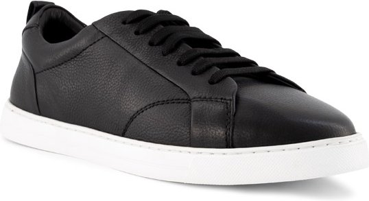 Prime Shoes Herren Sneaker schwarz Glattleder