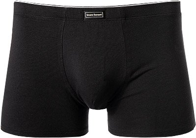Thumbnail - bruno banani Herren Shorts schwarz Baumwolle & Mix unifarben