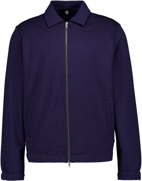 MAERZ Muenchen Herren Overshirt blau unifarben