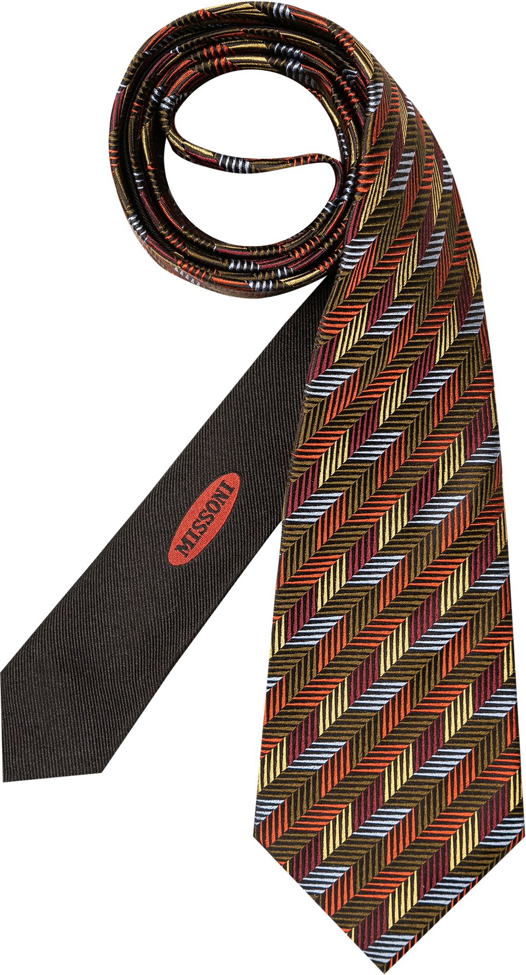 MISSONI Herren Krawatte mehrfarbig Gemustert