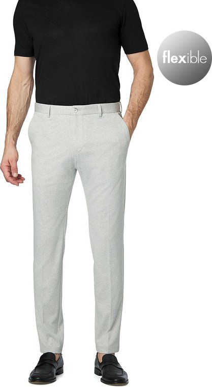 Strellson Herren Hose grau meliert Slim Fit