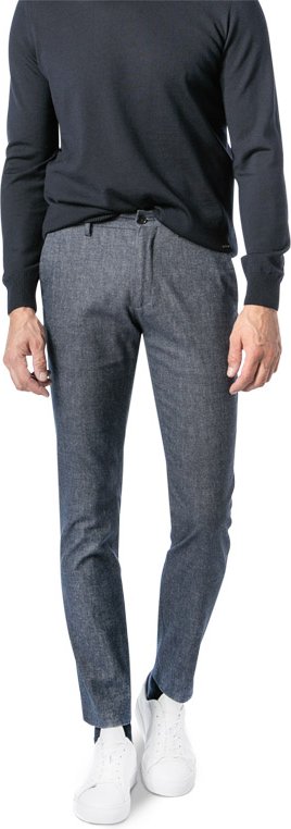Tommy Hilfiger Herren Hose blau meliert Slim Fit