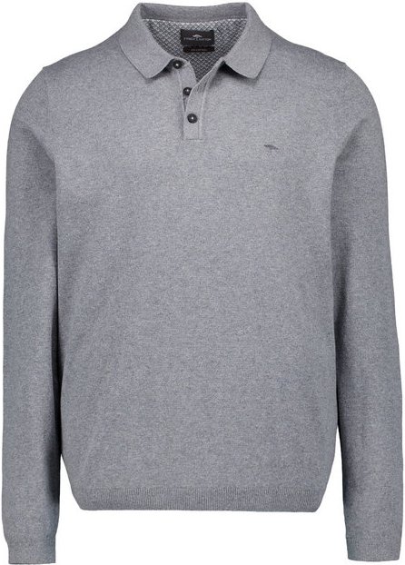 Fynch-Hatton Herren Pullover grau unifarben