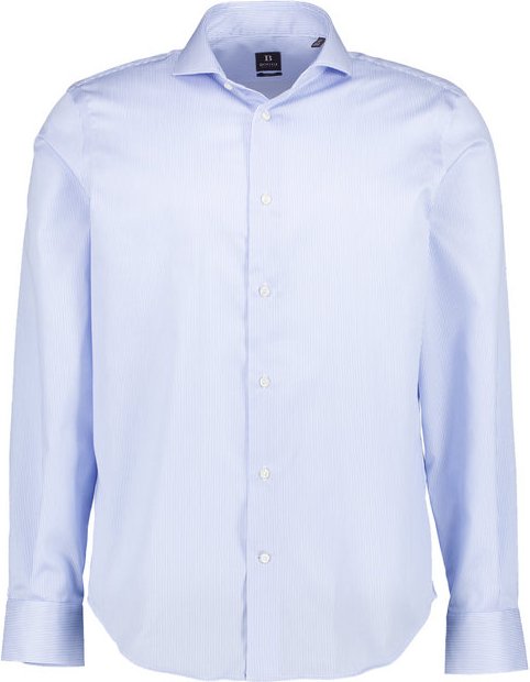 BOGGI MILANO Herren Hemd blau gestreift Slim Fit