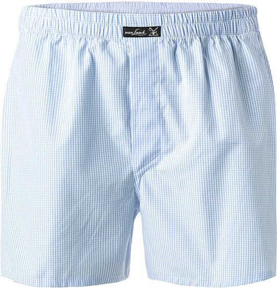 Thumbnail - van Laack Herren Boxershorts blau Reine Baumwolle unifarben