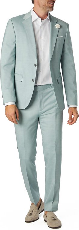 JOOP! Herren Anzug grün meliert Slim Fit