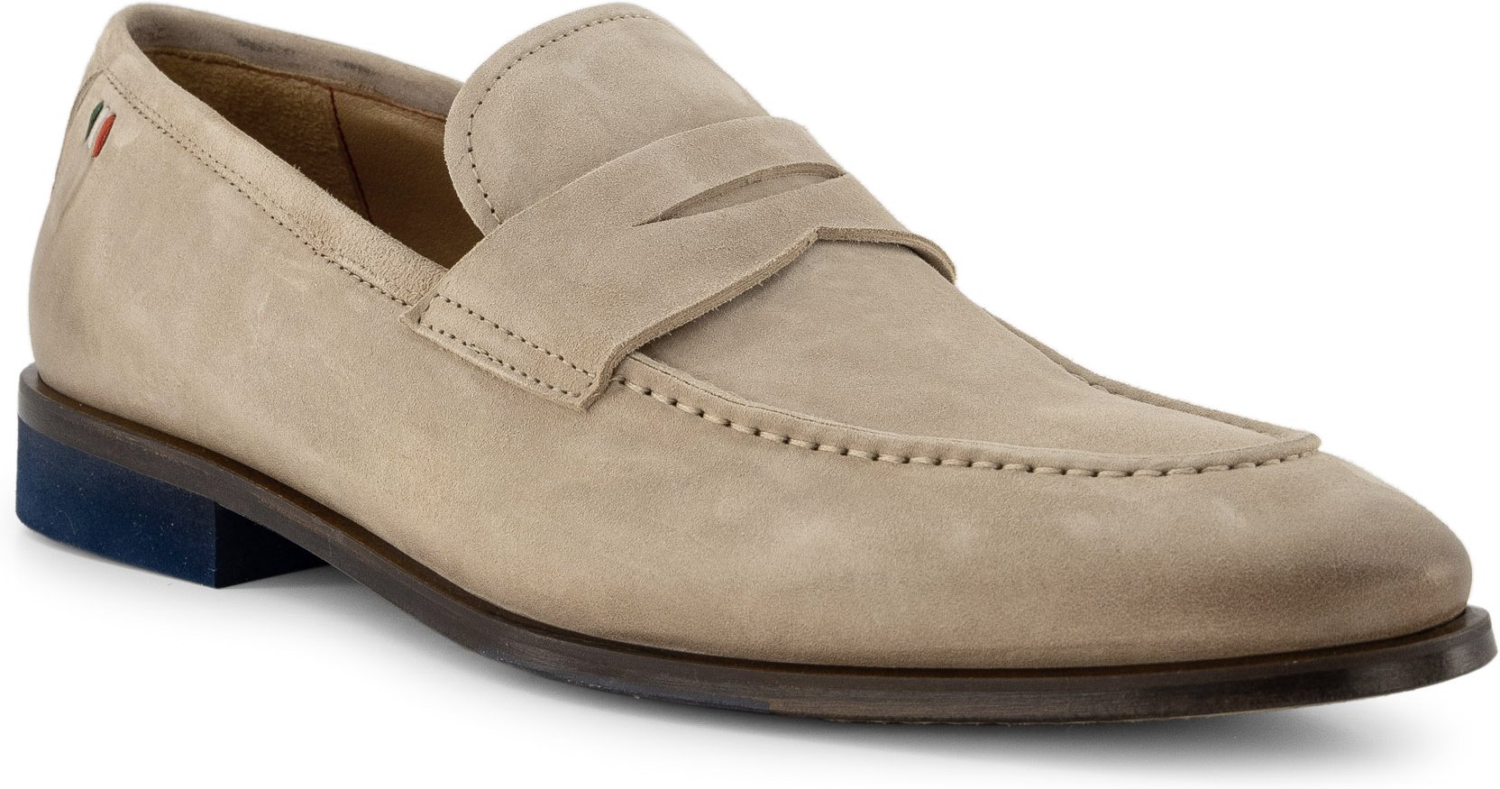 Thumbnail - rosso e nero Herren Loafer beige Velours