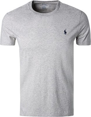 Thumbnail - Polo Ralph Lauren Herren T-Shirt grau meliert Slim Fit