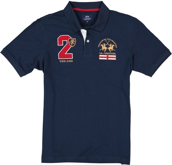 Thumbnail - LA MARTINA Herren Polo-Shirt blau