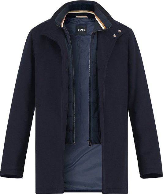 BOSS Black Herren Mäntel blau