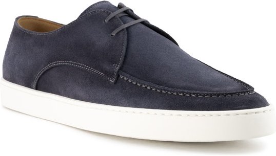 rosso e nero Herren Schnürschuhe blau Velours