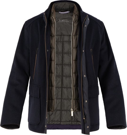 Thumbnail - bugatti Herren Jacke blau unifarben