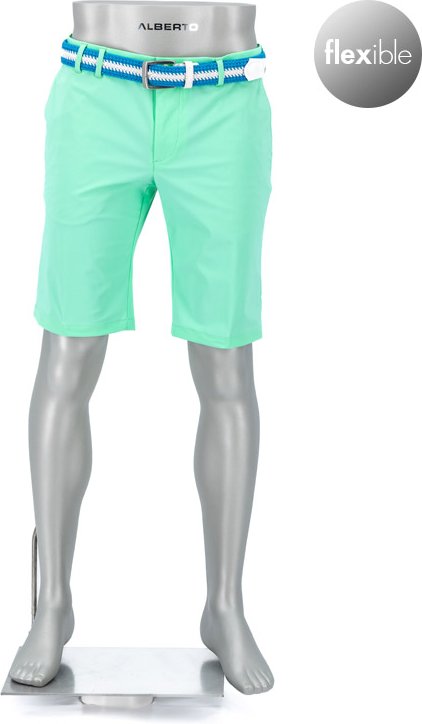 Alberto Golf Herren Golfshorts grün Slim Fit
