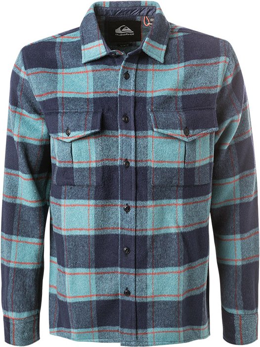 Quiksilver Herren Overshirt blau kariert