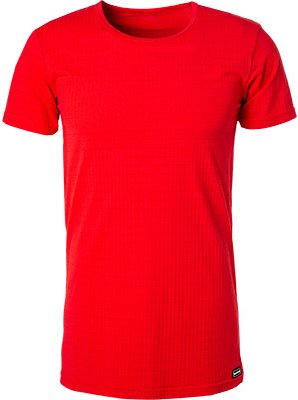 Thumbnail - bruno banani Herren T-Shirt rot Mikrofaser/Funktion unifarben