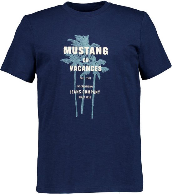 MUSTANG Herren T-Shirt blau