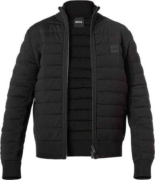 BOSS Black Herren Steppblouson schwarz unifarben