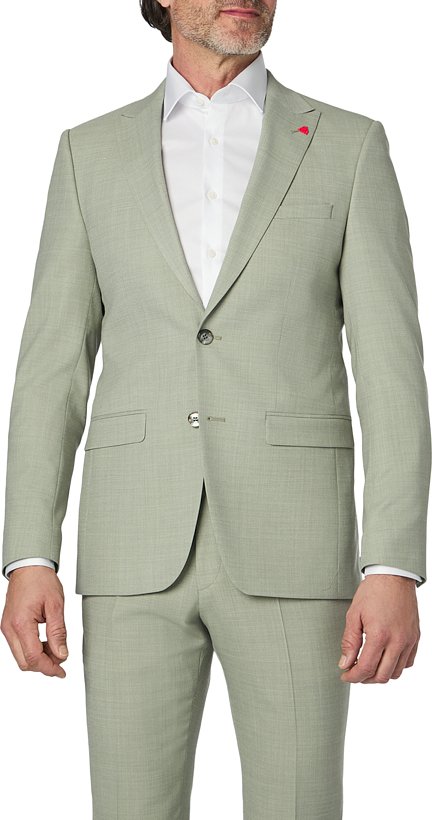 ROY ROBSON Herren Sakko grün meliert Slim Fit