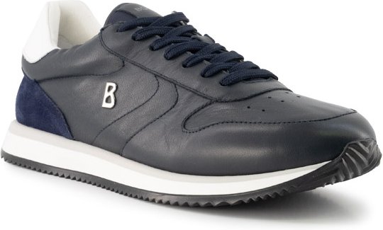 BOGNER Herren Sneaker blau Glattleder