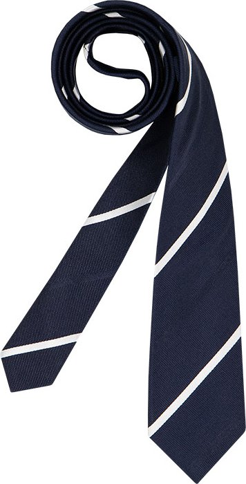 OLYMP Herren Krawatte blau College-Streifen