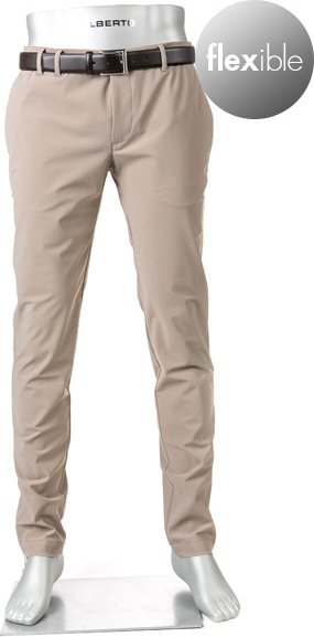 Alberto Golf Herren Golfhose beige Slim Fit