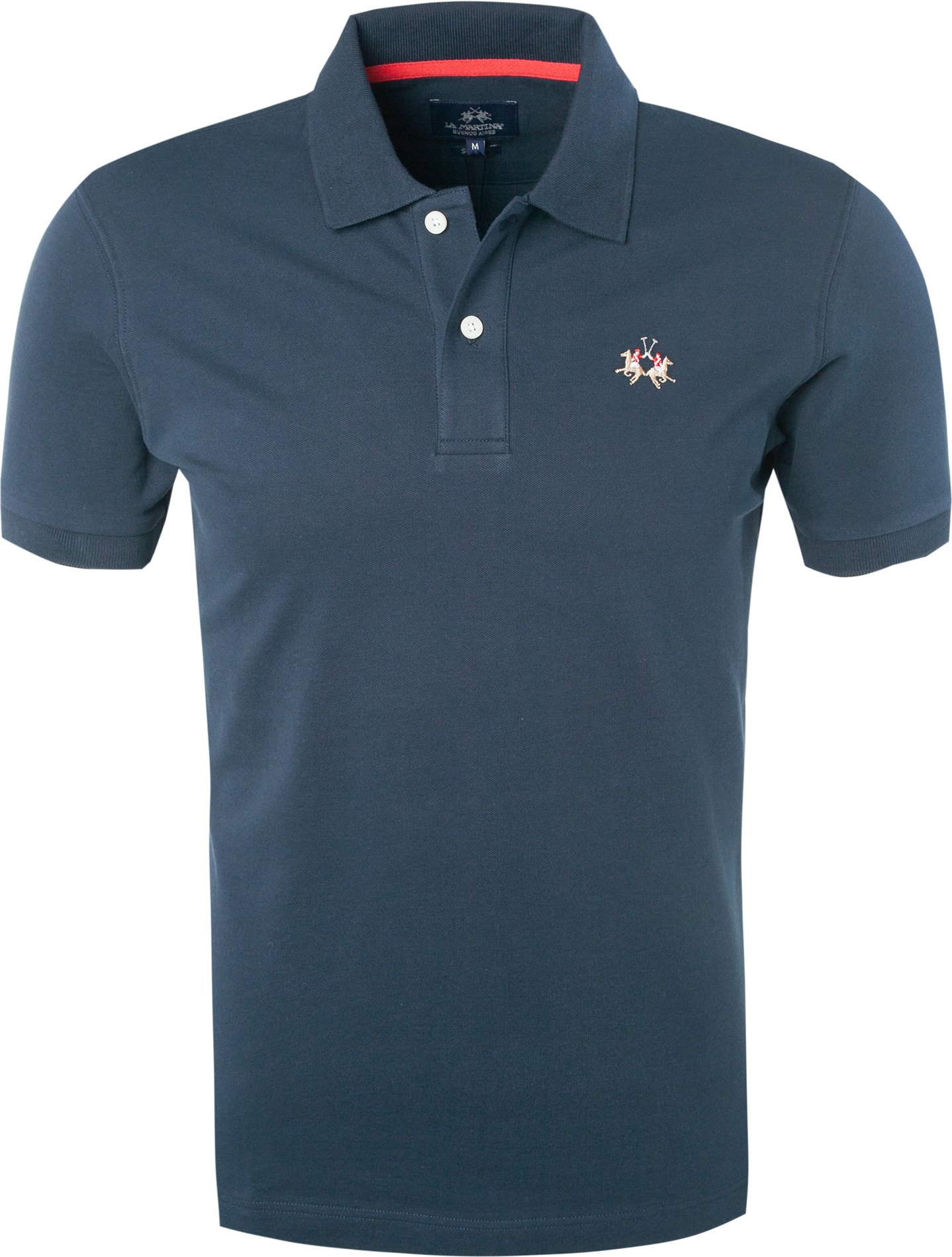 LA MARTINA Herren Polo-Shirt blau Slim Fit