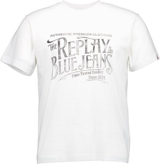 Replay Herren T-Shirt weiß