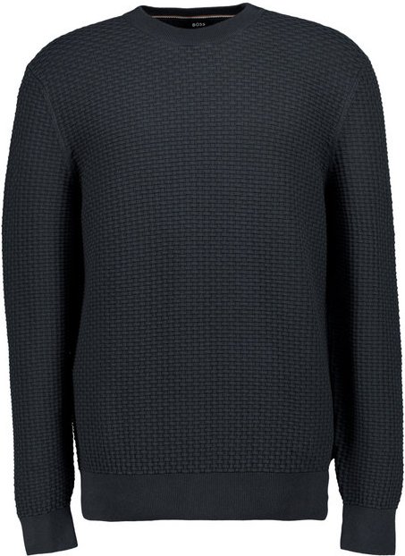 BOSS Black Herren Pullover grün unifarben
