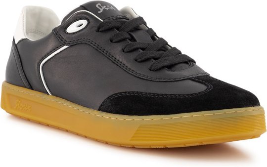 Sioux Herren Sneaker schwarz Glattleder