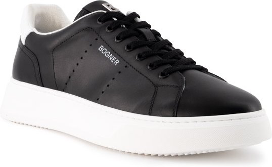 BOGNER Herren Sneaker schwarz Glattleder