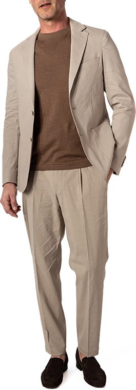 BOSS Black Herren Anzug beige