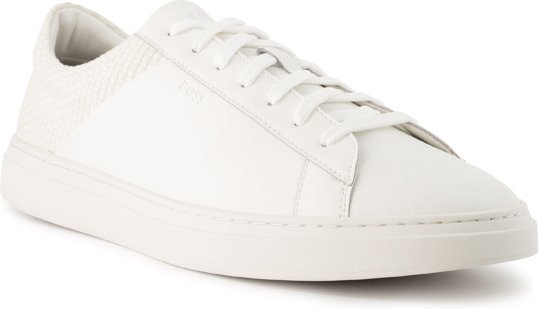 BOSS Black Herren Schuhe weiß Glattleder