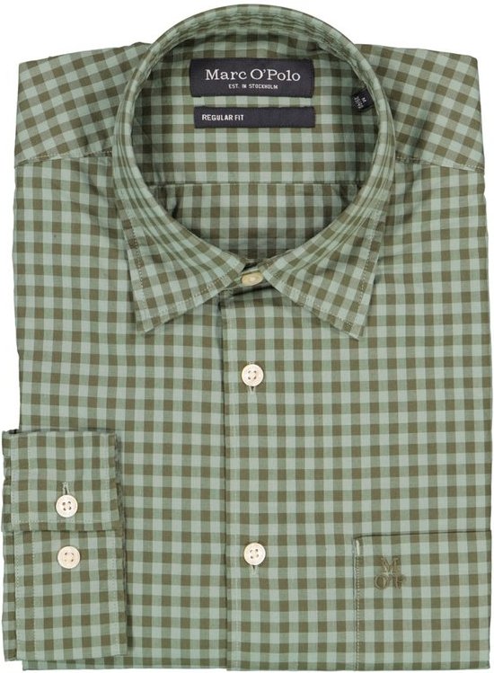 Marc O'Polo Herren Hemd grün kariert