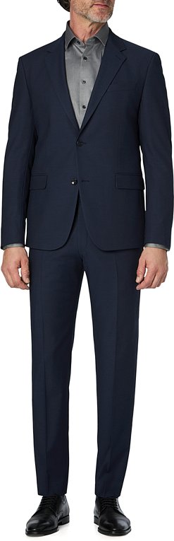 Thumbnail - Strellson Herren Anzug blau meliert Slim Fit