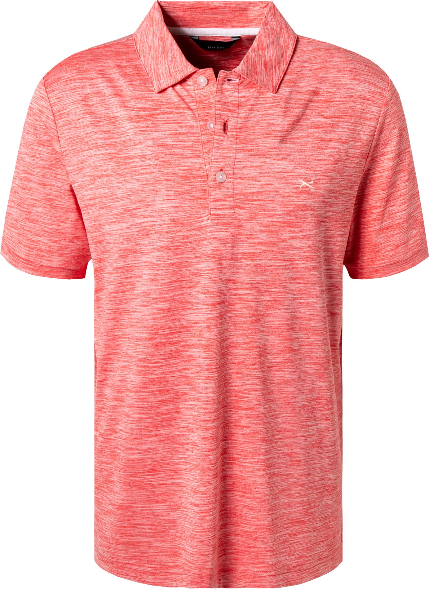 Brax Herren Polo-Shirt rot Mikrofaser/Funktion meliert