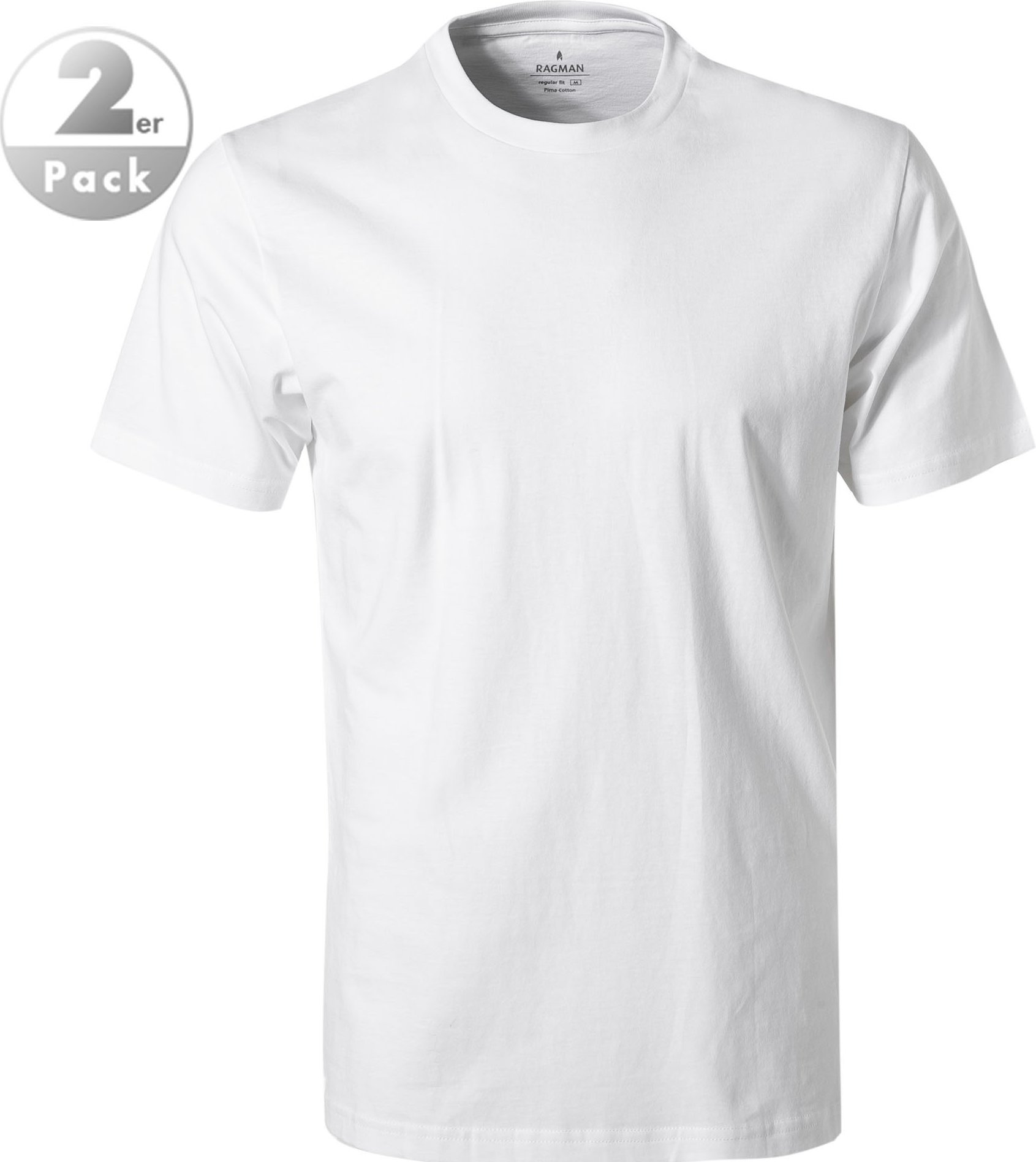 RAGMAN Herren T-Shirts weiß