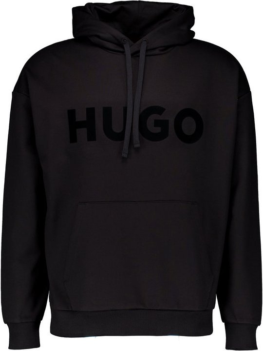 HUGO Herren Pullover schwarz Logo und Motiv