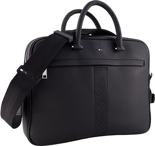 BOSS Black Herren Taschen/Gepäck schwarz Kunstleder