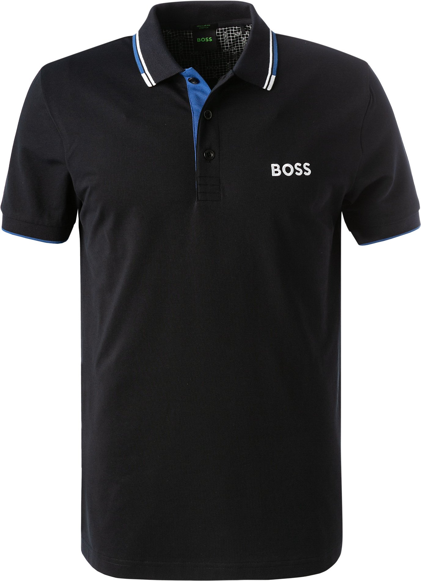 BOSS Green Herren Polo-Shirt blau