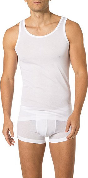 Thumbnail - Novila Herren Tanktop weiß Merc. Baumwolle unifarben