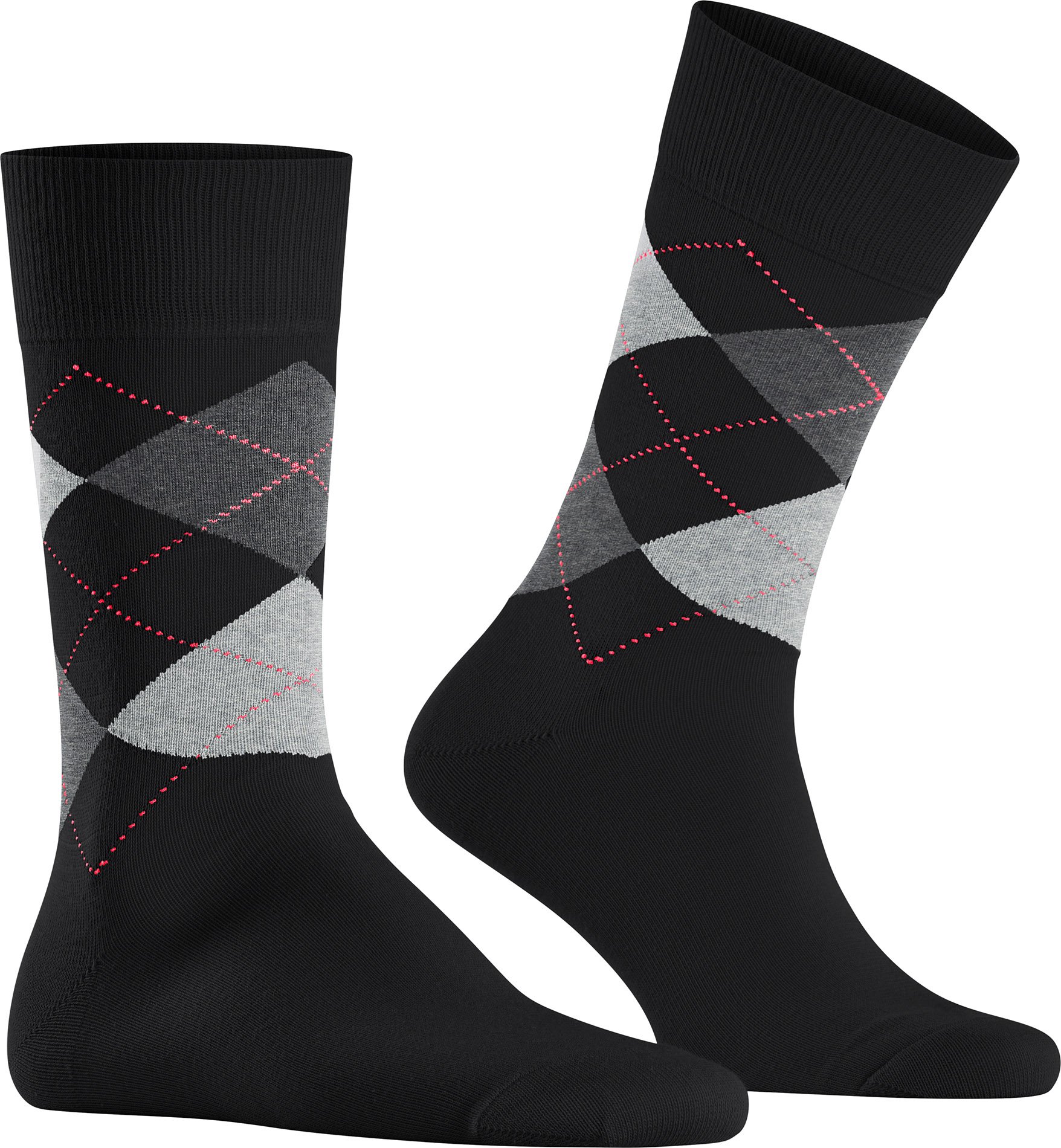 Burlington Herren Socken schwarz Baumwolle & Mix Gemustert