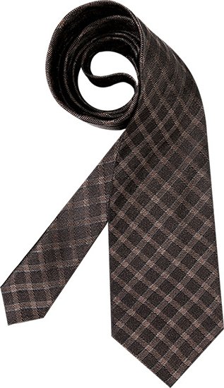 KENZO Herren Krawatte braun mit Karos