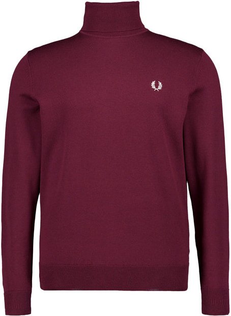 Fred Perry Herren Pullover rot unifarben