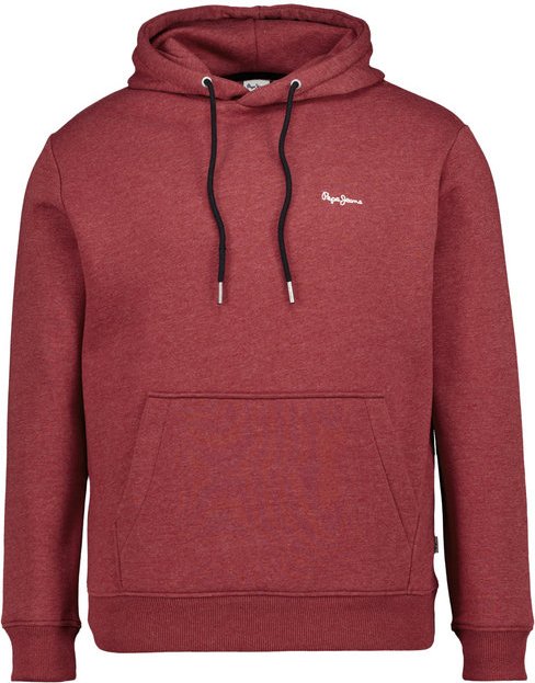 Pepe Jeans Herren Hoodie rot unifarben