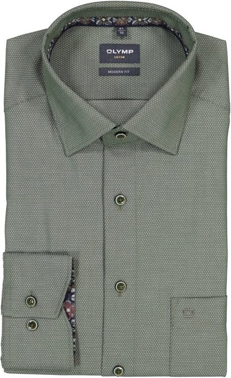 OLYMP Herren Hemd grün
