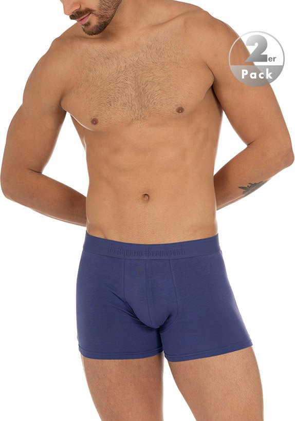 Thumbnail - bruno banani Herren Unterwäsche violett Baumwolle & Mix unifarben